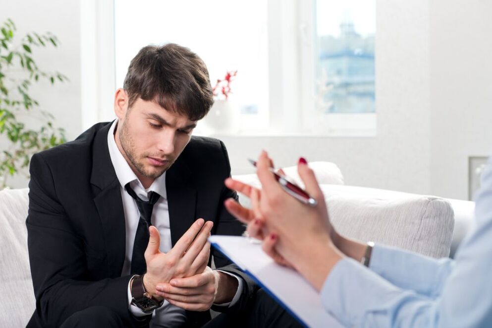 Rückkehr auf einen Psychologen beim Rauchen
